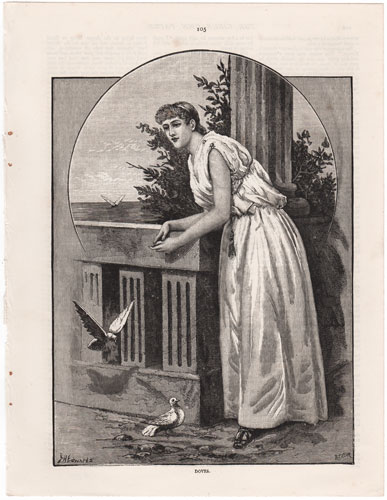 original engravings from The Girl's Own Paper (1888-1890)